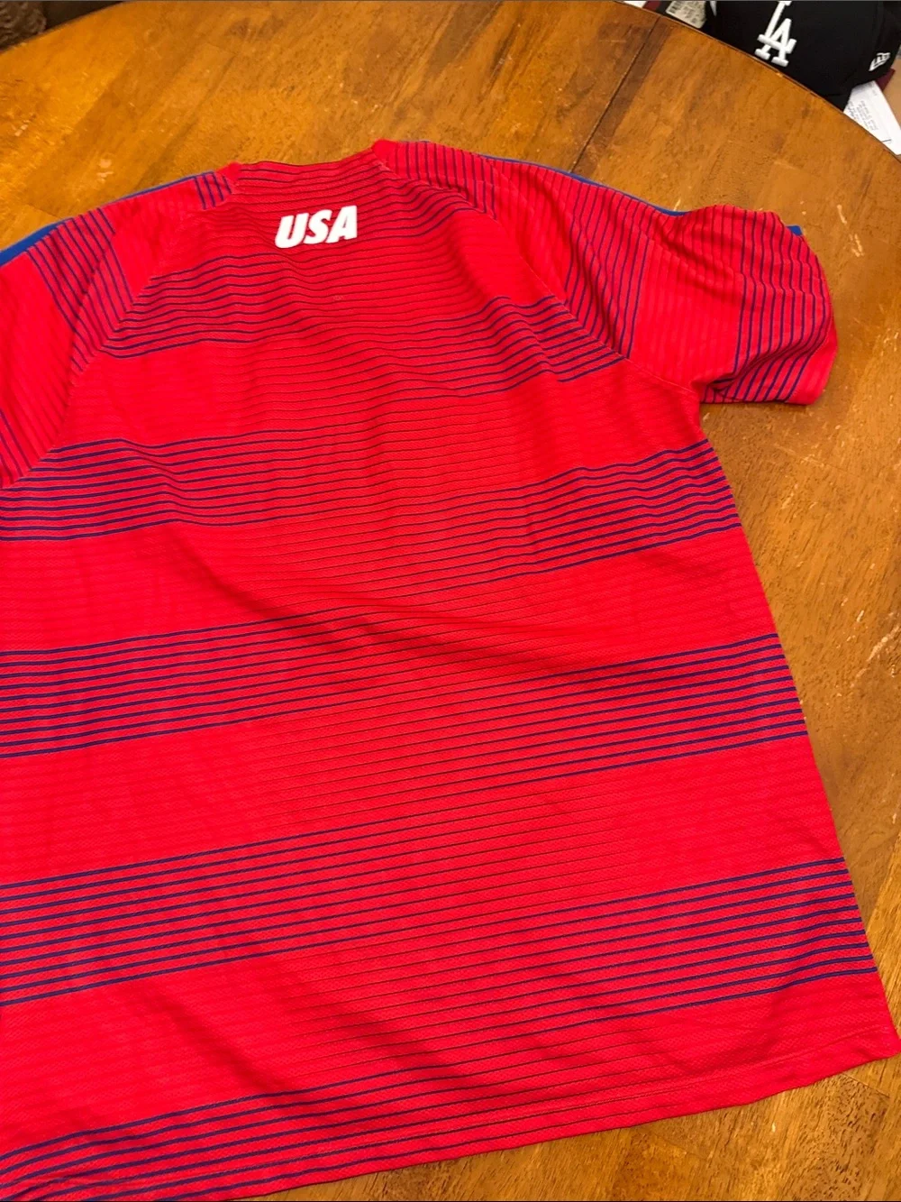 Nike Red USA Soccer Jersey with Blue Accents xxl